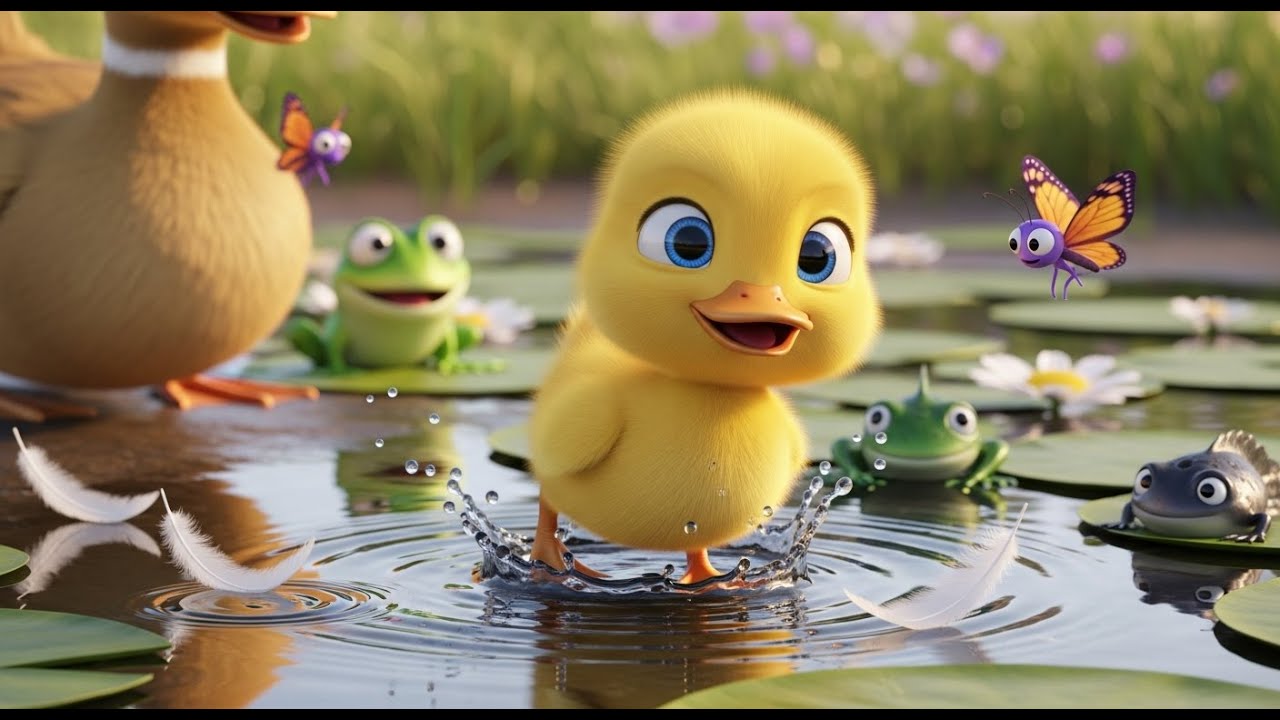 Ducky Wings Go Flap, Flap, Flap! 🦆 | Fun Animal Nursery Rhyme for Kids | Toddler & Baby Songs