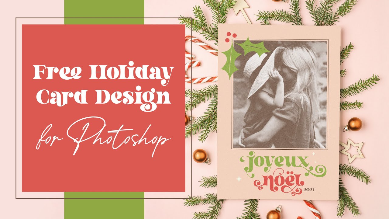 LIVE! FREE Holiday Card Templates + Pattern Auto-Fills in Photoshop