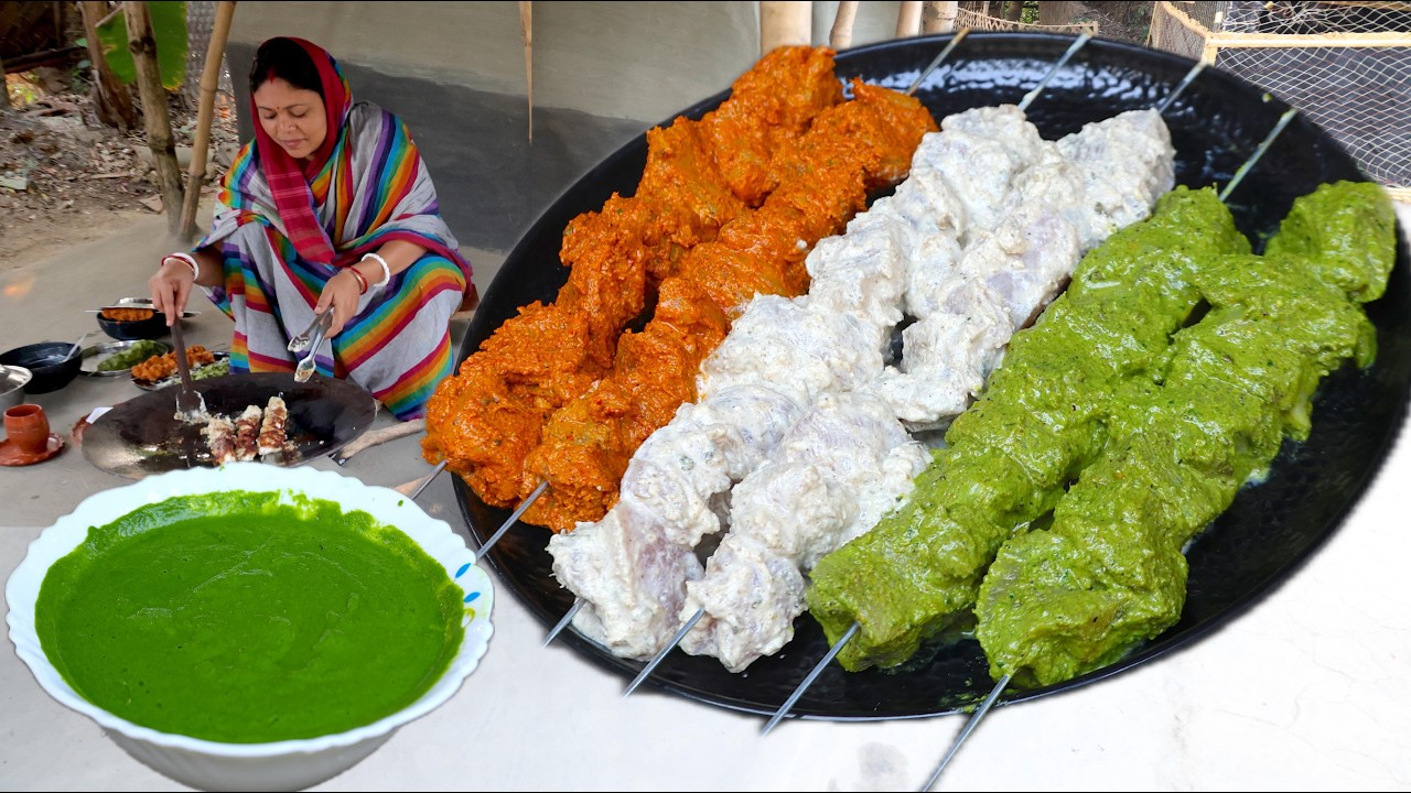 5 ষ্টার হোটেলকে হার মানানো - Chicken Malai Kabab, Chicken Hariyali Kabab, Chicken Tikka Kabab
