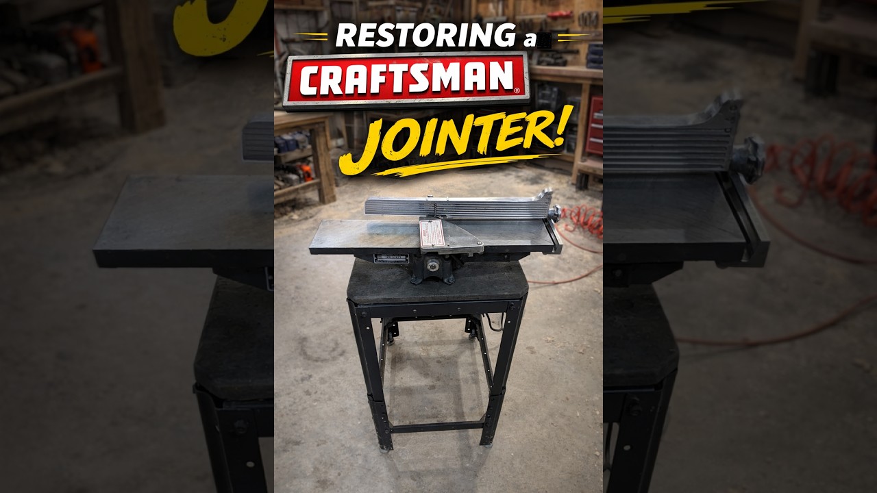 ⚪🟡 РЕСТАВРАЦИЯ СТОЛЯРНОГО СТАНКА CRAFTSMAN | Реставрация винтажного инструмента и полная настройк...