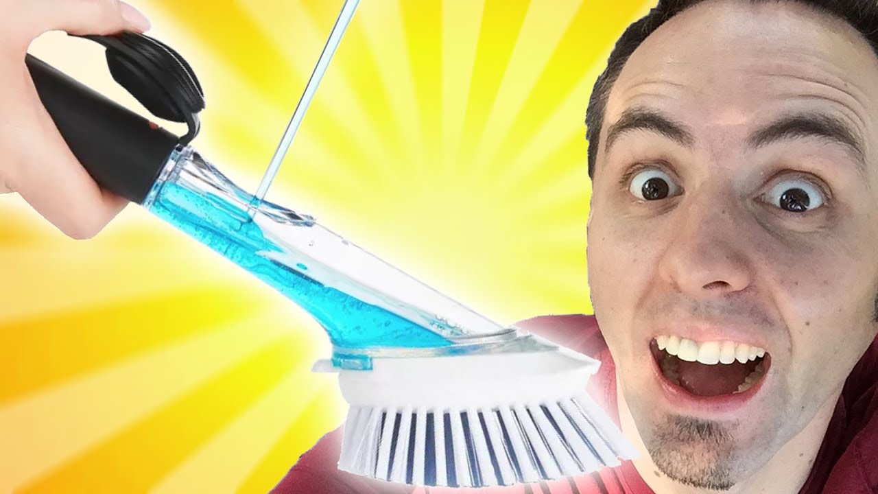 Best Dish Cleaning Brush With Liquid Soap Dispenser | OXO Good Grips Dish Brush Review