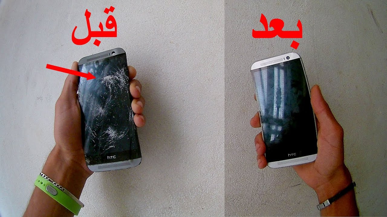 تفكيك وإصلاح هاتف من نوع HTC one M8 أمام الكاميرا ⚠