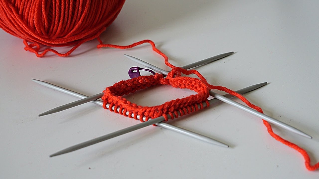 Stricken mit dem Nadelspiel für Anfänger