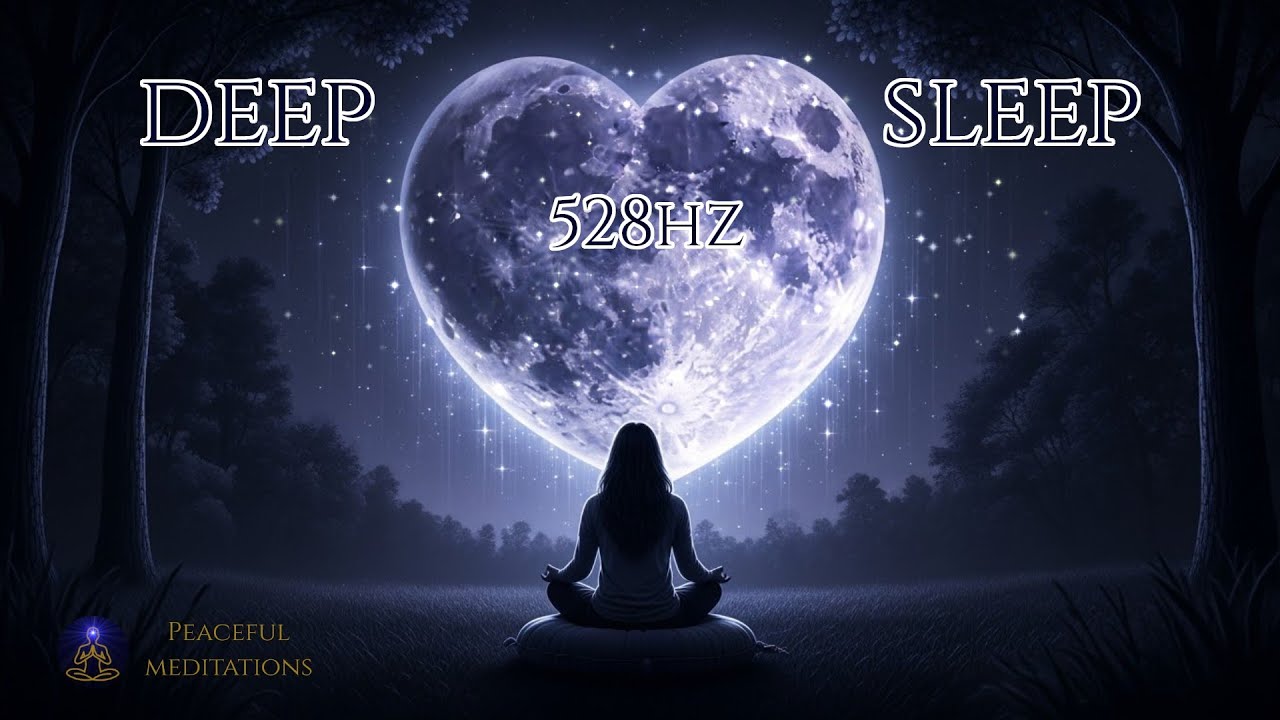 Deep Sleep Music with Black Screen – 528Hz Frequency with Bilateral Tones