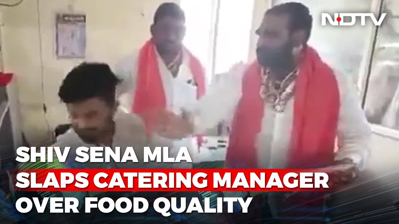 Shiv Sena MLA Slaps Catering Manager Over Food Quality, Video Goes Viral