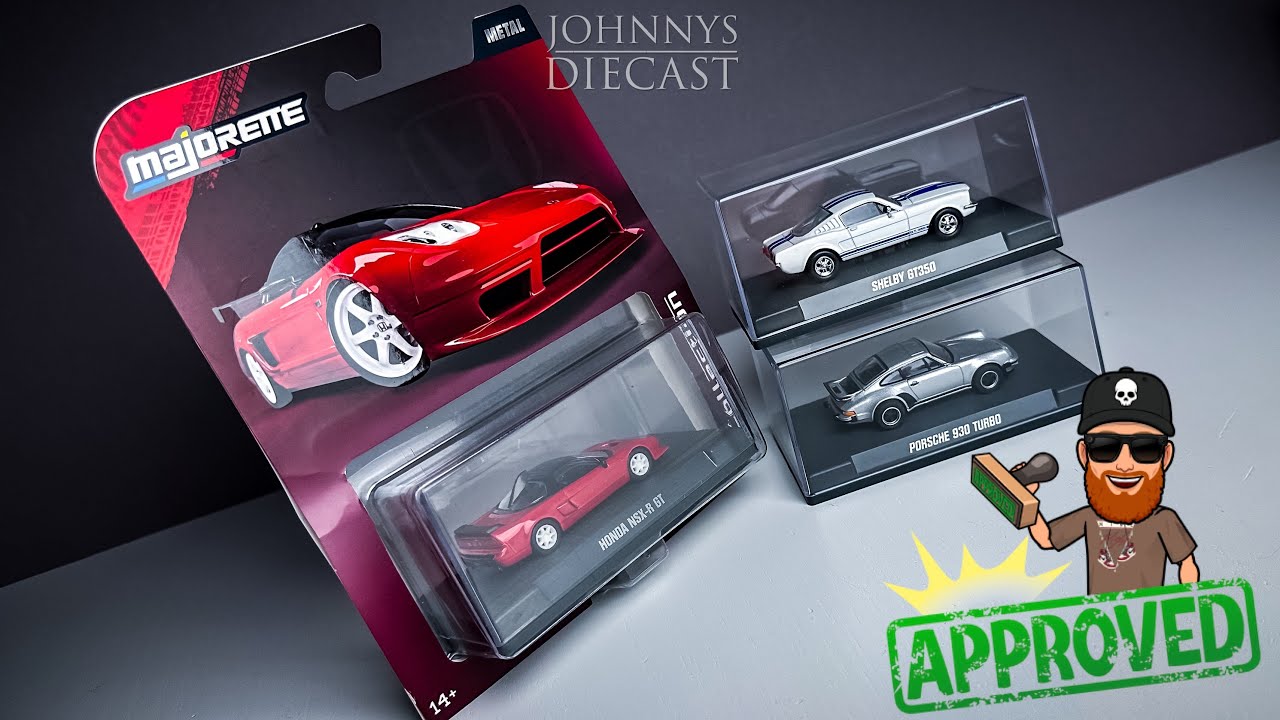 Majorette in real 1:64. The new Line: Collection - First Samples in Hand. Honda NSX Porsche & Shelby