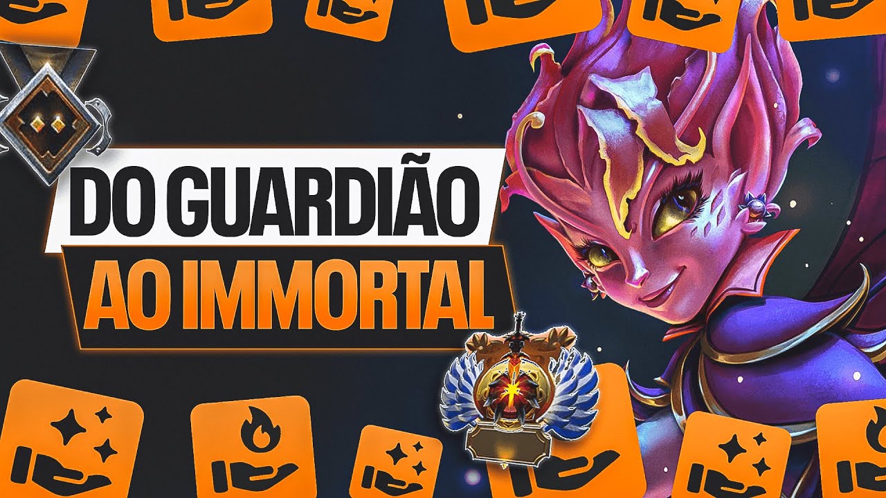 Como Carregar de Suporte 5 no Dota 2 | DESAFIO DO GUARDI&Atilde;O AO IMORTAL | Dark Willow