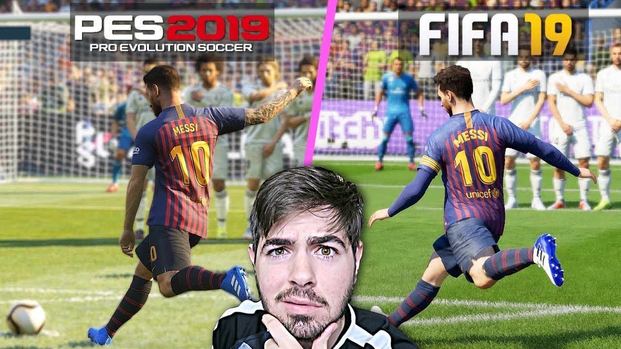 FIFA 19 VS PES 19 - COBRANÇAS DE FALTAS!!! QUAL É MAIS PERFEITO?