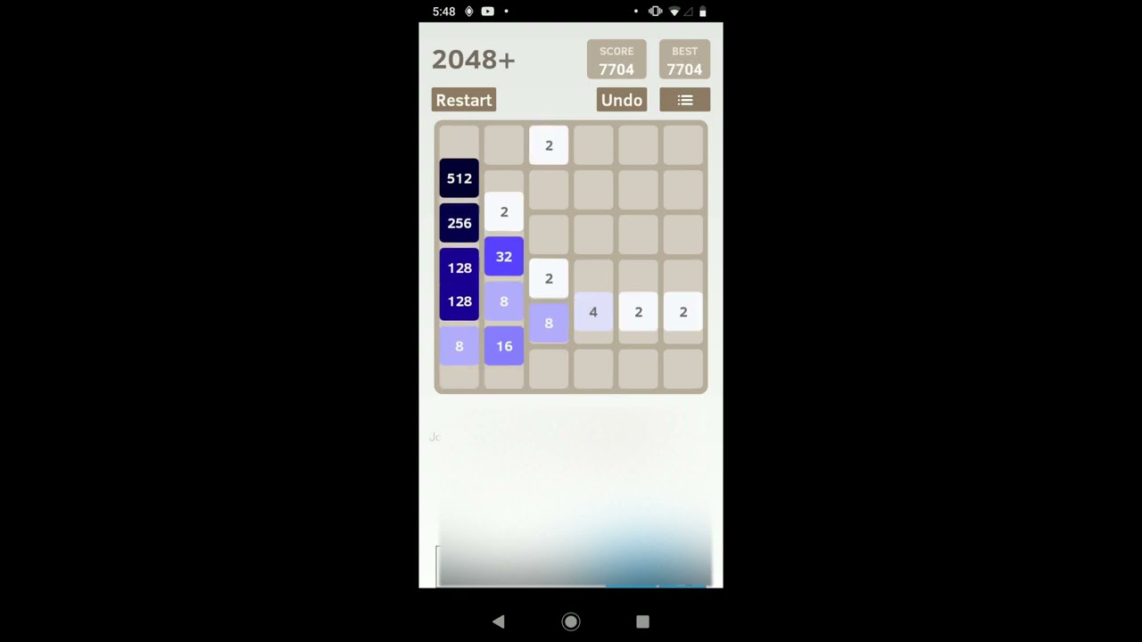 2048: Creating the 2048 tile with 6x6 grid