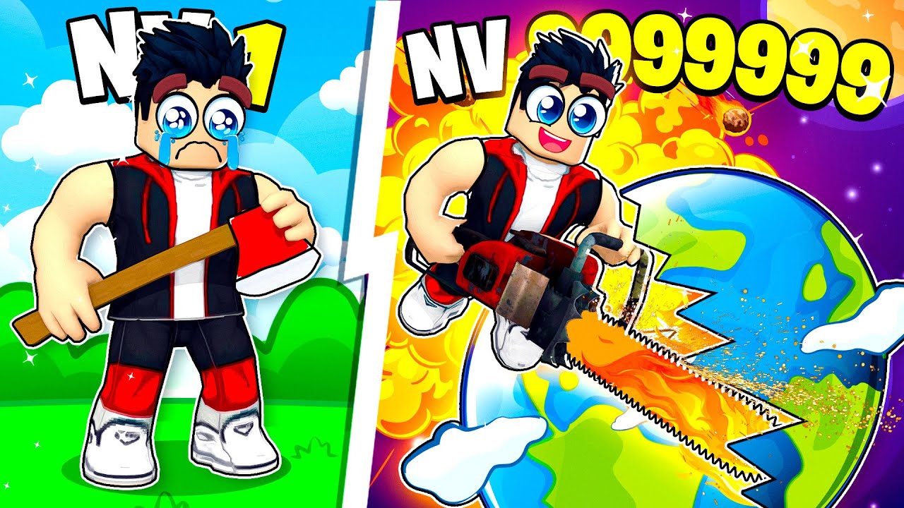 Passer de NOOB à DIEU BUCHERON dans Roblox !