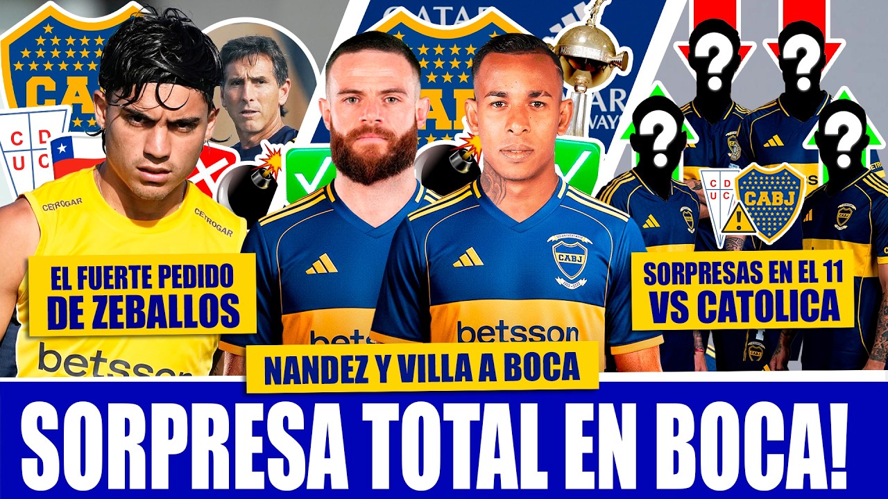 &iexcl;El INESPERADO pedido que hizo ZEBALLOS! ► 2 SORPRESAS en el 11 de Boca! ► &iquest;Llegan NANDEZ y VILLA?