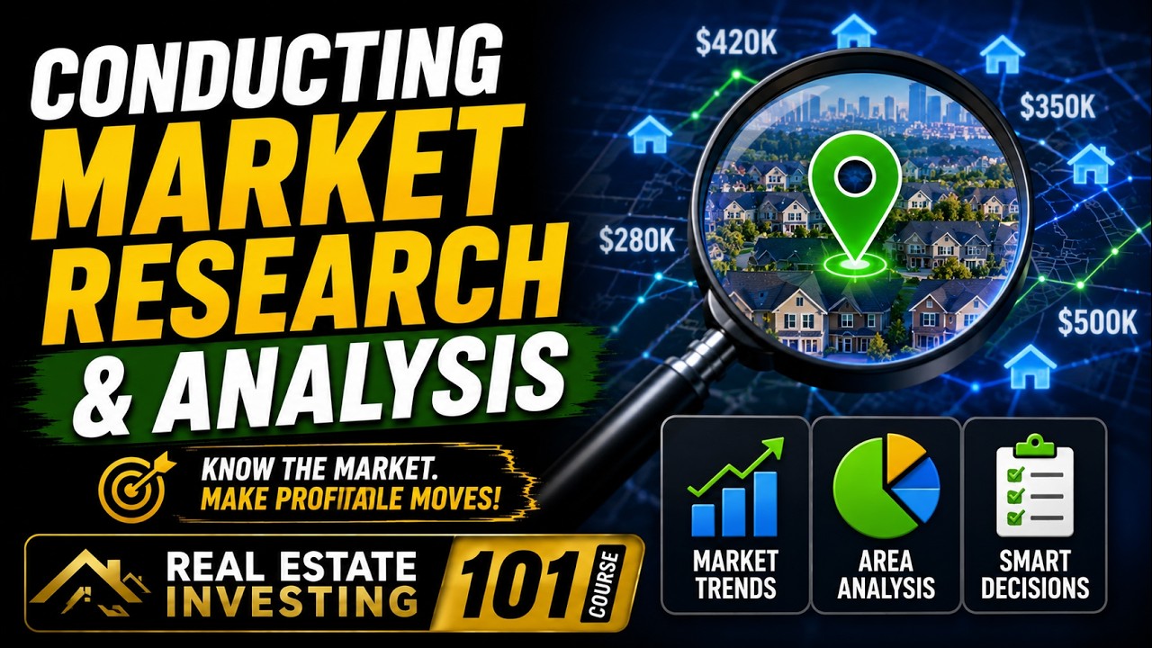 Conducting Market Research and Analysis | Real Estate Investing 101 Course