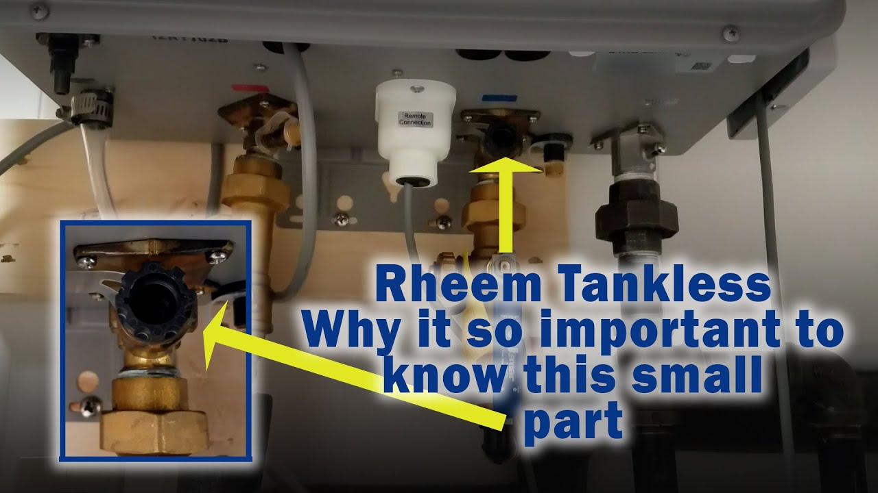 Очистка фильтра для воды Rheem Tankless
