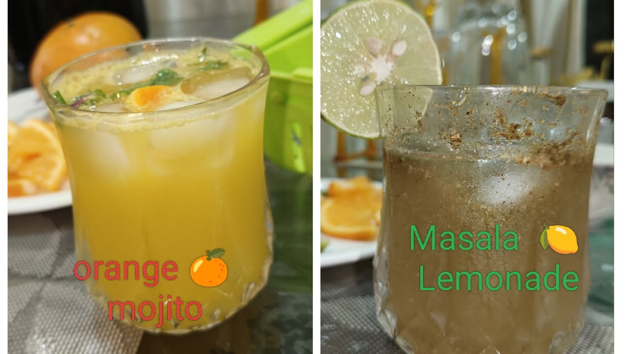 Quick & easy summer drink #orangemojito#masalalemonade#GharkaswadwithRita #cooking #food 