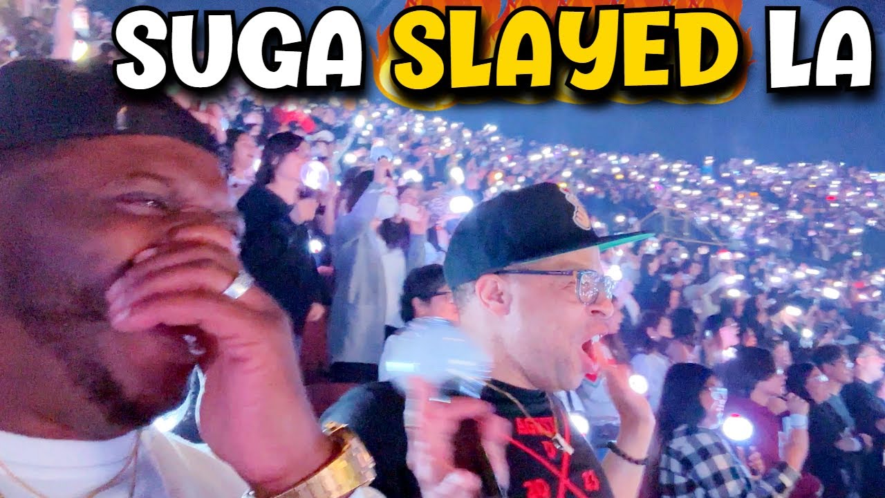 SUGA SLAYED!! | Agust D in LA DAY 2 Concert Vlog 😁