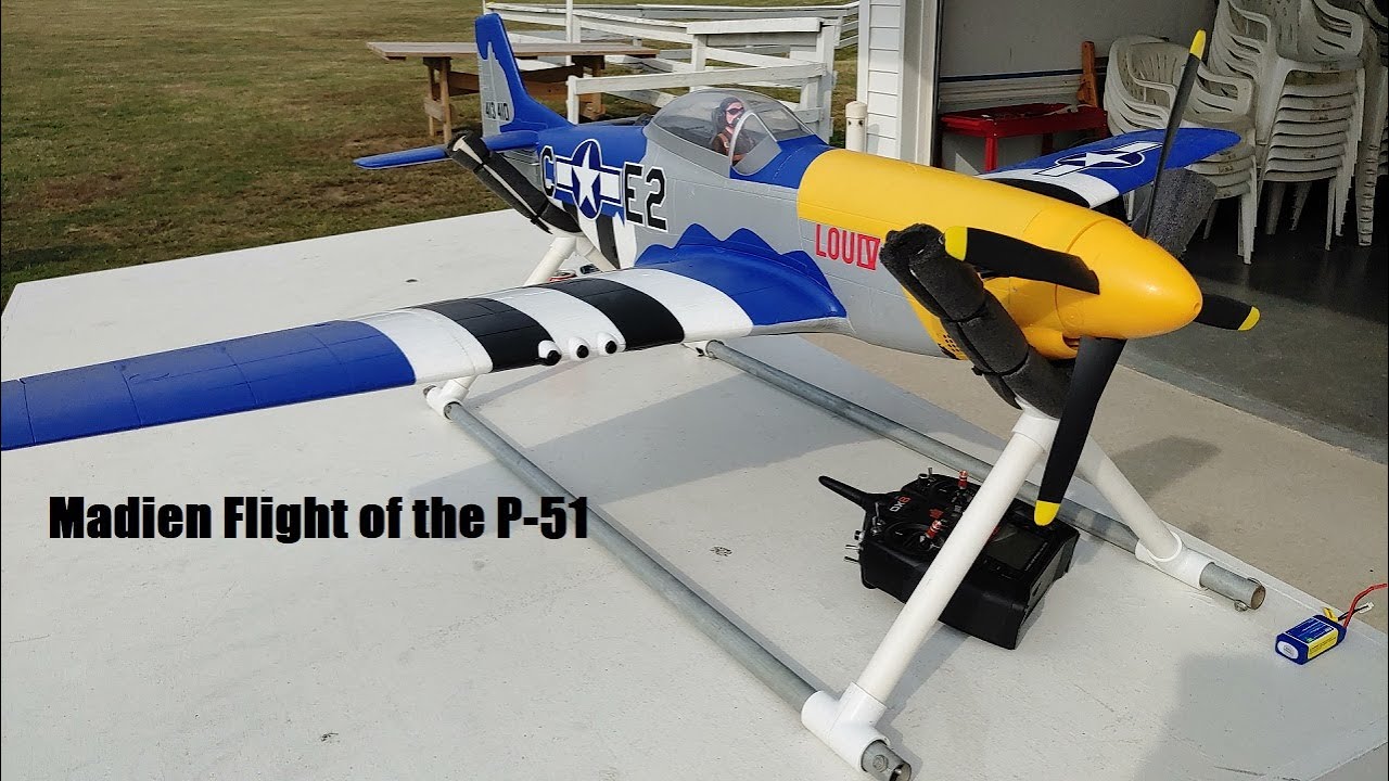 Car Guy Maidens a E-Flite P-51 1.5m and Crashes it on the 3rd flight.