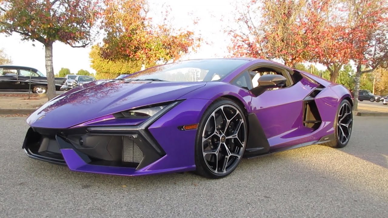 Purple 2024 Lamborghini Revuelto w/ Gintani F1 Exhaust System