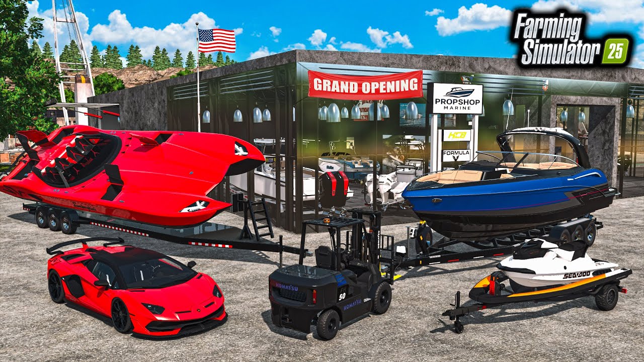 GRAND OPENING! SOLD $2,999,999 LUXURY BOAT (PROP SHOP #4) | FS25