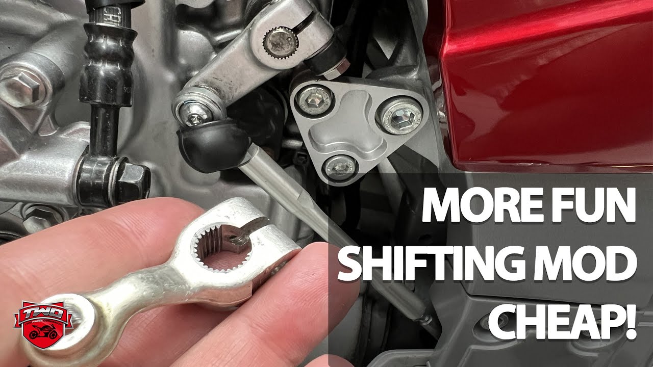 CHEAP Fun Shifting Mod for Yamaha FJR1300 With R1 Shifter Arm
