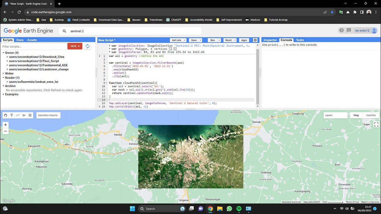 Google Earth Engine training: Calculating Any Indices from Satellite Images using Landsat & Sentinel