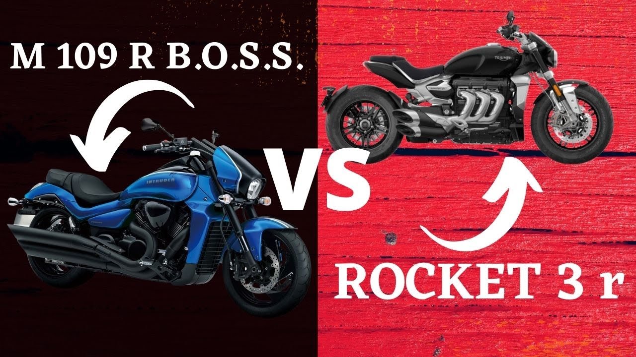 Muscle Mayhem - Suzuki M 109r BOSS vs The Triumph Rocket 3 #musclebikes