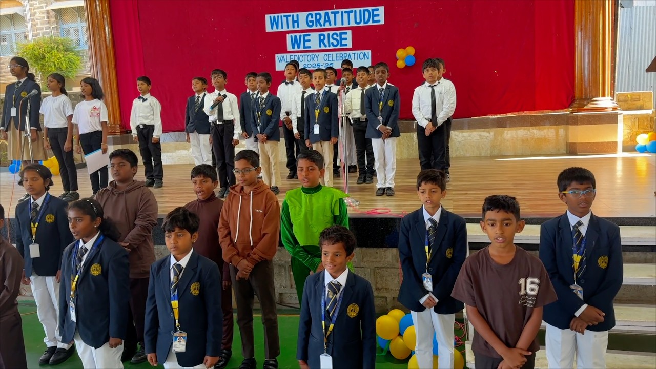 VALEDICTORY | FORUMS AND CLUBS  MONTFORT SCHOOL | YERCAUD
