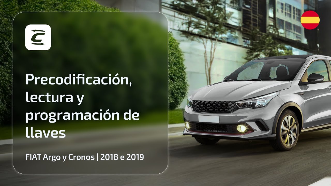 Precodificación, lectura y programación de llaves Fiat Argo y Cronos 2018-2019