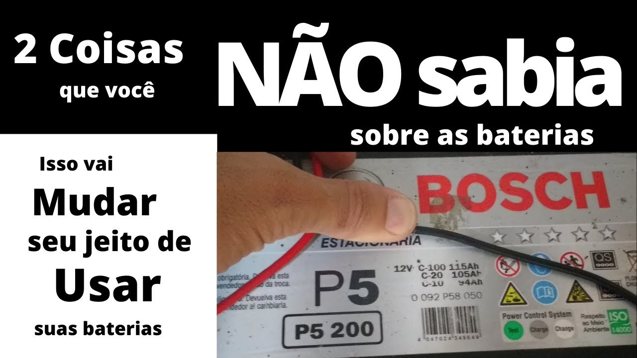 #242 - 2 Coisas que vc não sabia sobre as baterias