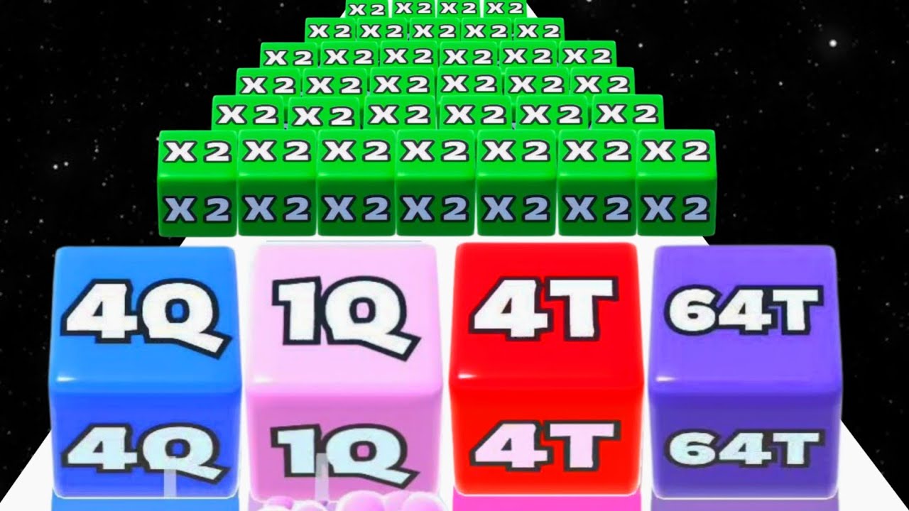 Jelly Run 2048 vs Hole Merge Run - ASMR Gameplay All Max Level 