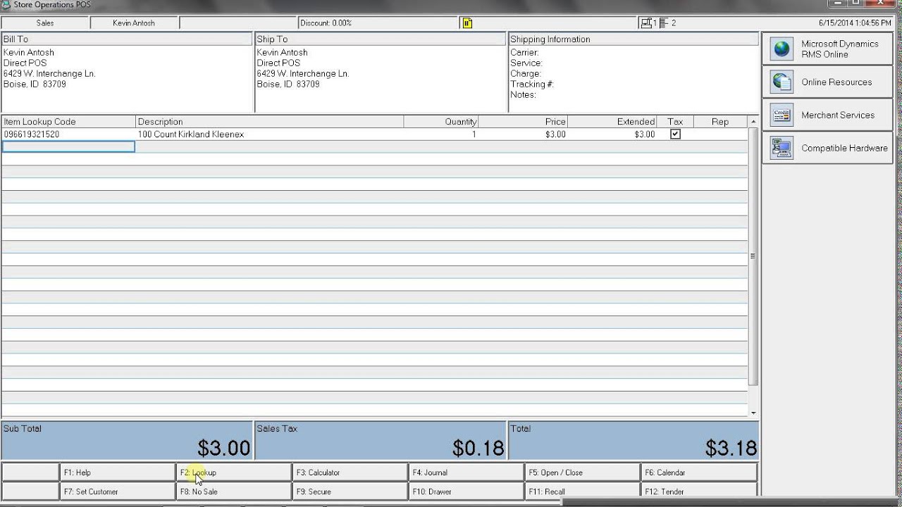 Microsoft Dynamics Retail Management Systems (RMS) Store Operations Review & Demo