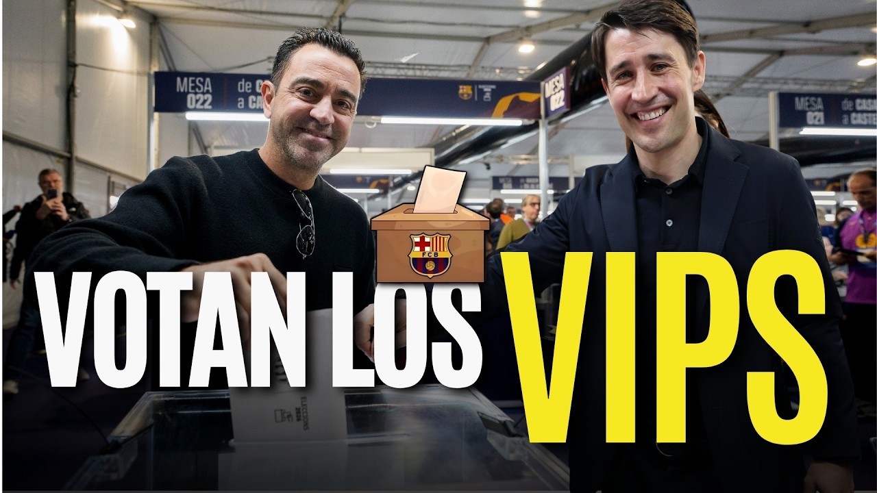 🗳️🔴🔵 Así han VOTADO los VIP del BARÇA | XAVI HERNÁNDEZ y BOJAN KRKIć