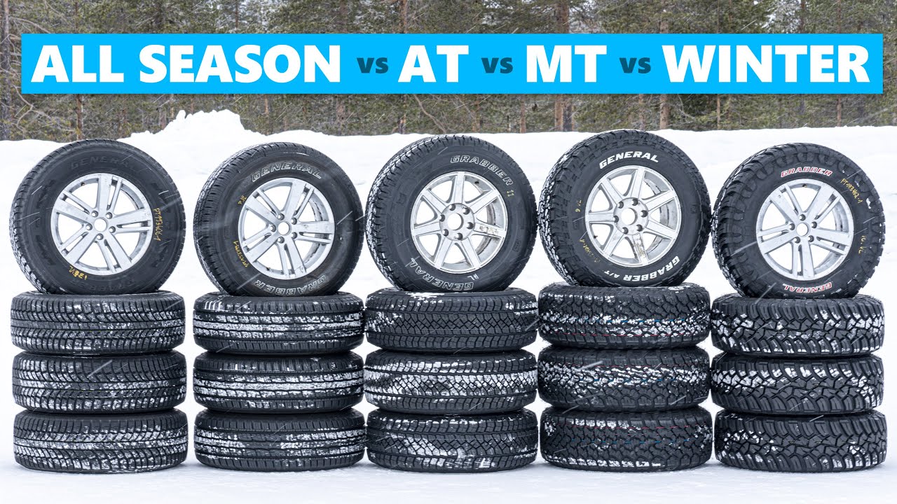 AT vs MT vs All Season vs Winter Tires - Which is REALLY Best in Snow?