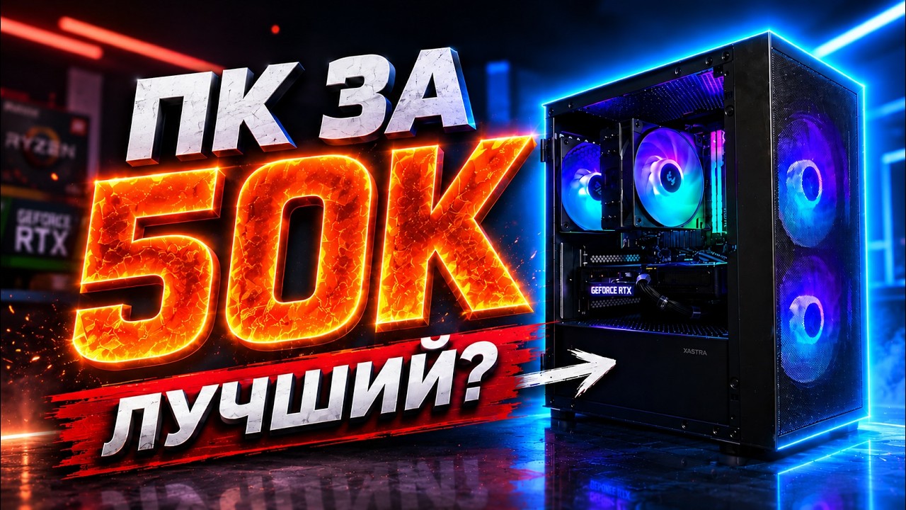 ЛУЧШИЙ ПК ЗА 50К В 2026! ТЯНЕТ ВСЕ ИГРЫ! Сборка игрового ПК за 50 000 в 2026г!