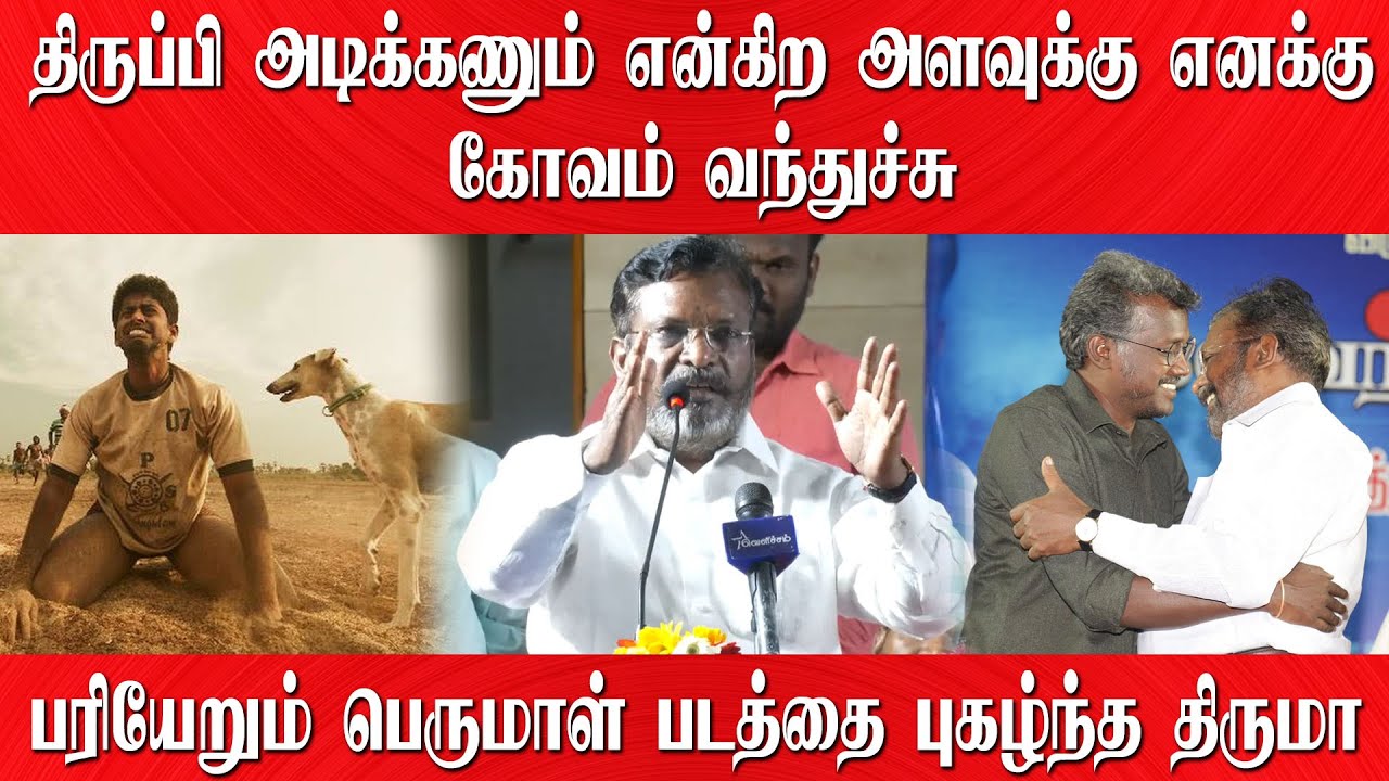 திருப்பி அடிக்கணும் என்கிற அளவுக்கு எனக்கு கோவம் வந்துச்சு | Thirumavalavan | Mari selvaraj