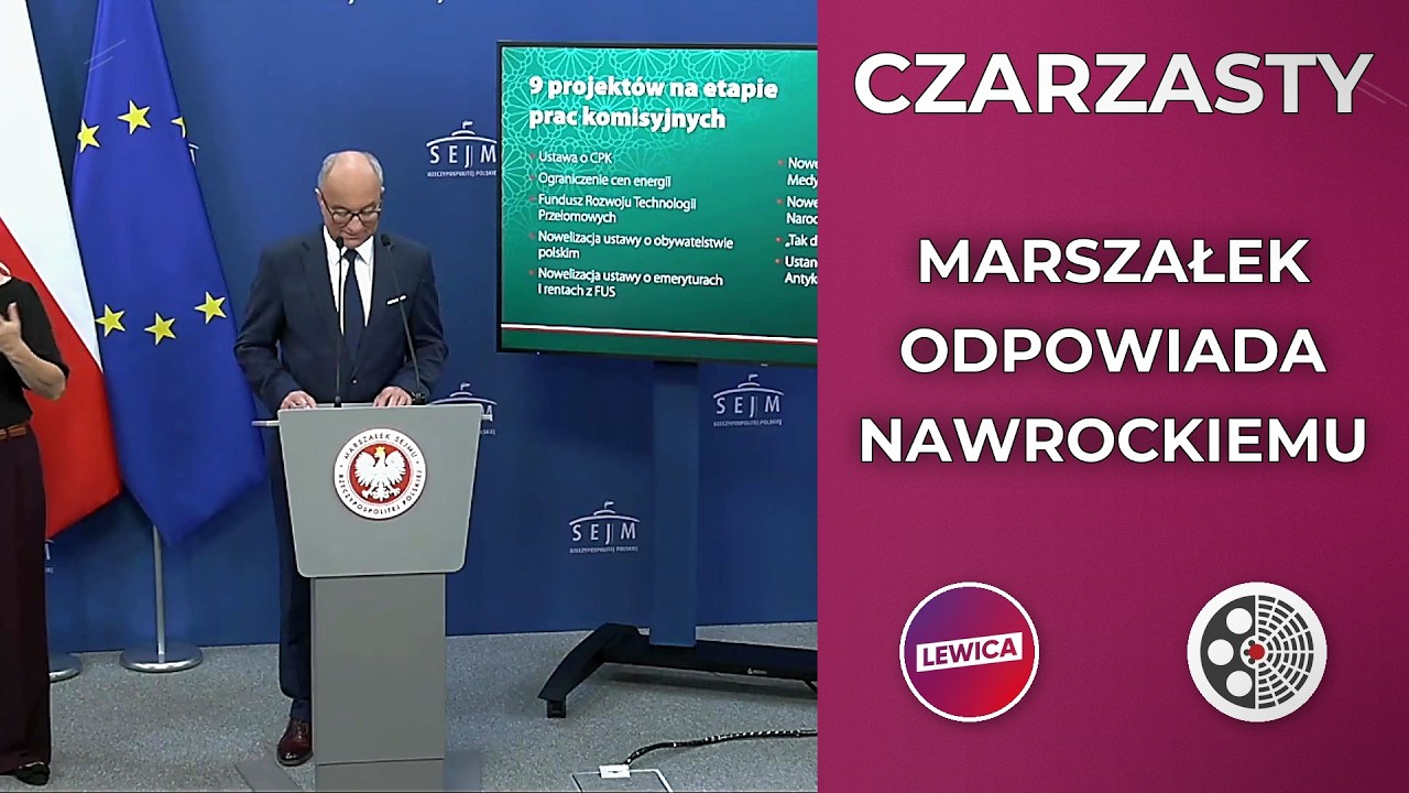 Czarzasty OSTRO do Prezydenta Nawrockiego - konferencja prasowa