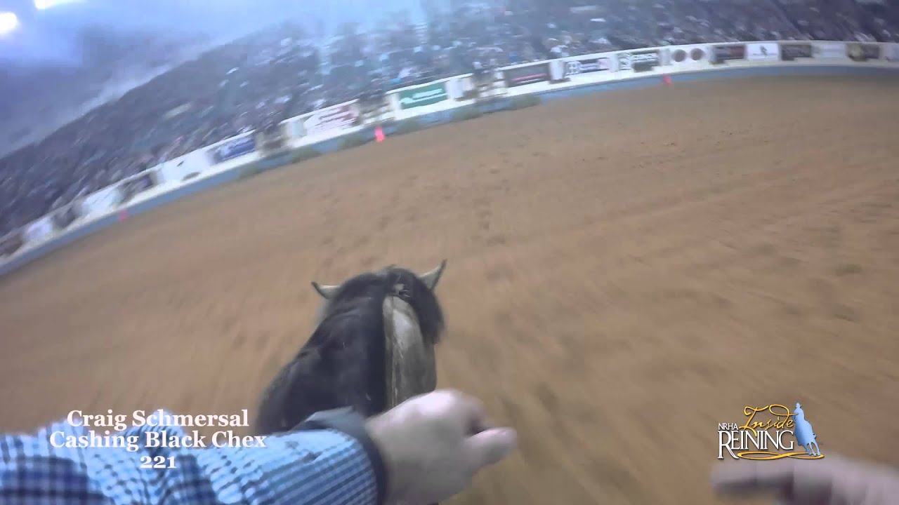 NRHA Inside Reining GoPro Camera on Craig Schmersal NRHA Futurity finals night.