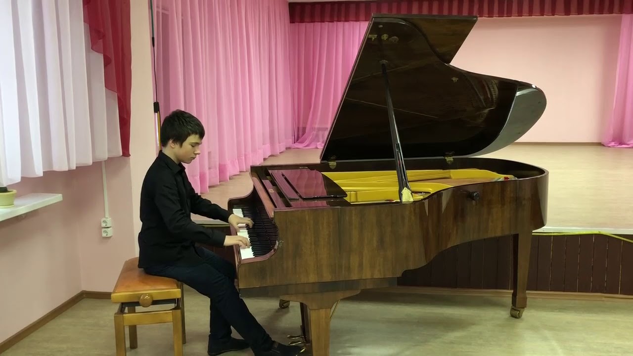 Иван Попов, 12 лет. Ф.Бургмюллер Этюд соч.105 №1