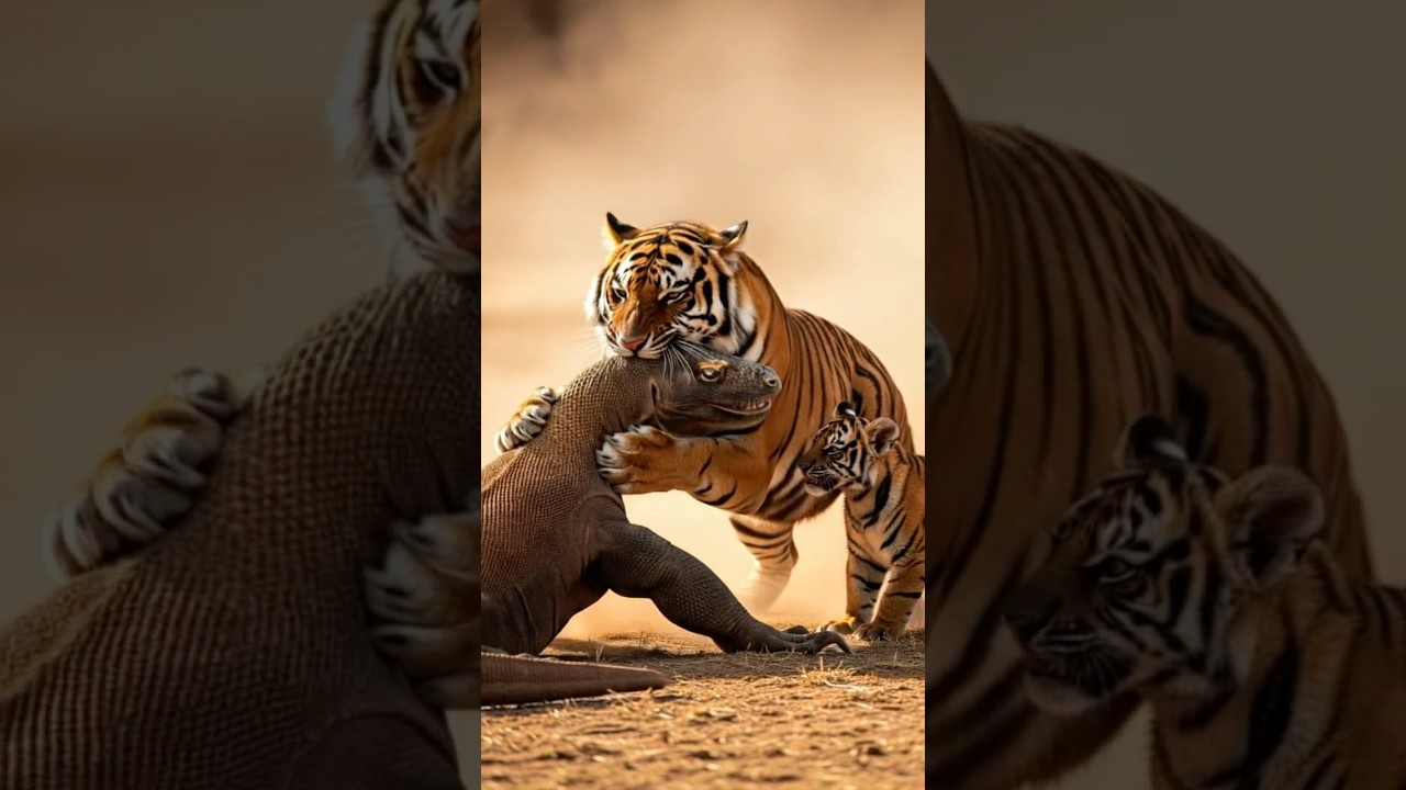 Komodo vs Tiger: The Jungle Clash Begins! 