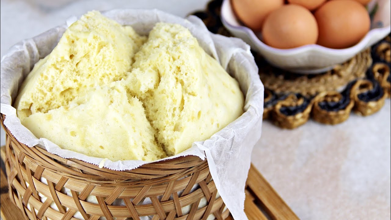 Traditional Steamed Sponge Cake (鸡蛋糕) - Chinese - Recipe By ZaTaYaYummy