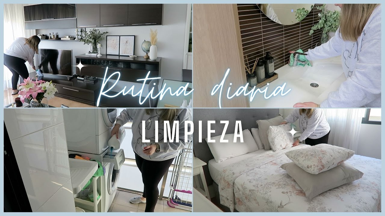 🧺 RUTINA DIARIA DE LIMPIEZA 🫧  ¡LIMPIA CONMIGO! 🧼 🧹¡MOTÍVATE! 💪🏻