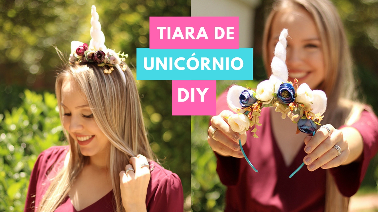 DIY TIARA DE UNICÓRNIO - HAMBURGUESINHA