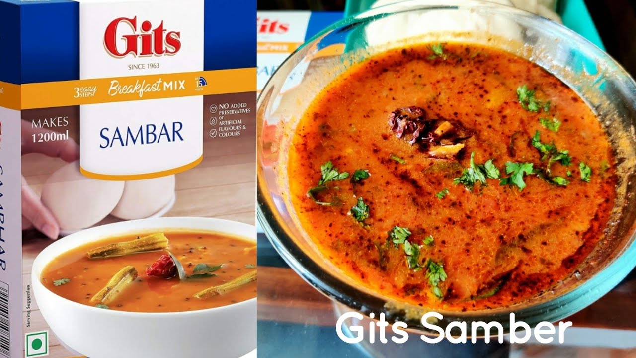 Gits Sambar recipe, Gits Sambhar masala,  Gits Sambhar mix review, Gits Samber recipe in hindi