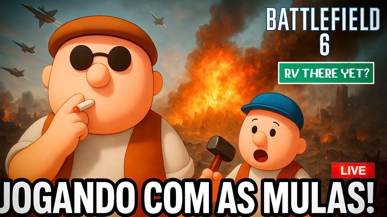 DA GUERRA AO VOLANTE! 😂 Jogando BATTLEFIELD 6 + RV THERE YET? com Amigos!
