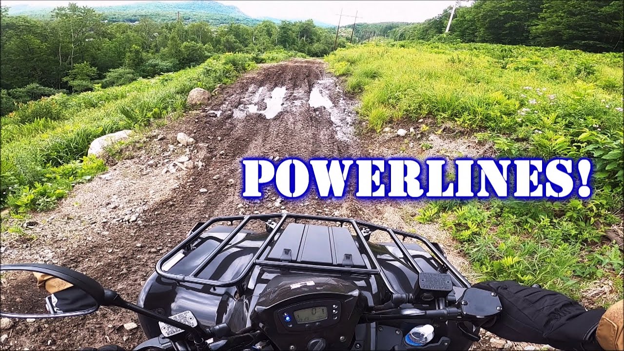 🚩🚩Kawasaki Brute Force 300 ATV | Climbing the Powerline Trail | Gorham, NH |Ride along with me (7)