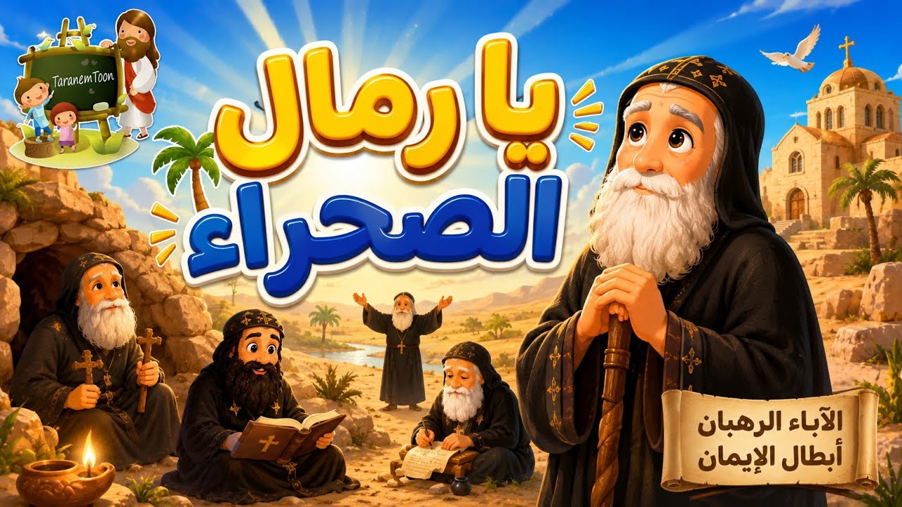 ترنيمة يا رمال الصحراء_كرتون - Hymn, desert sands_cartoon | TaranemToon