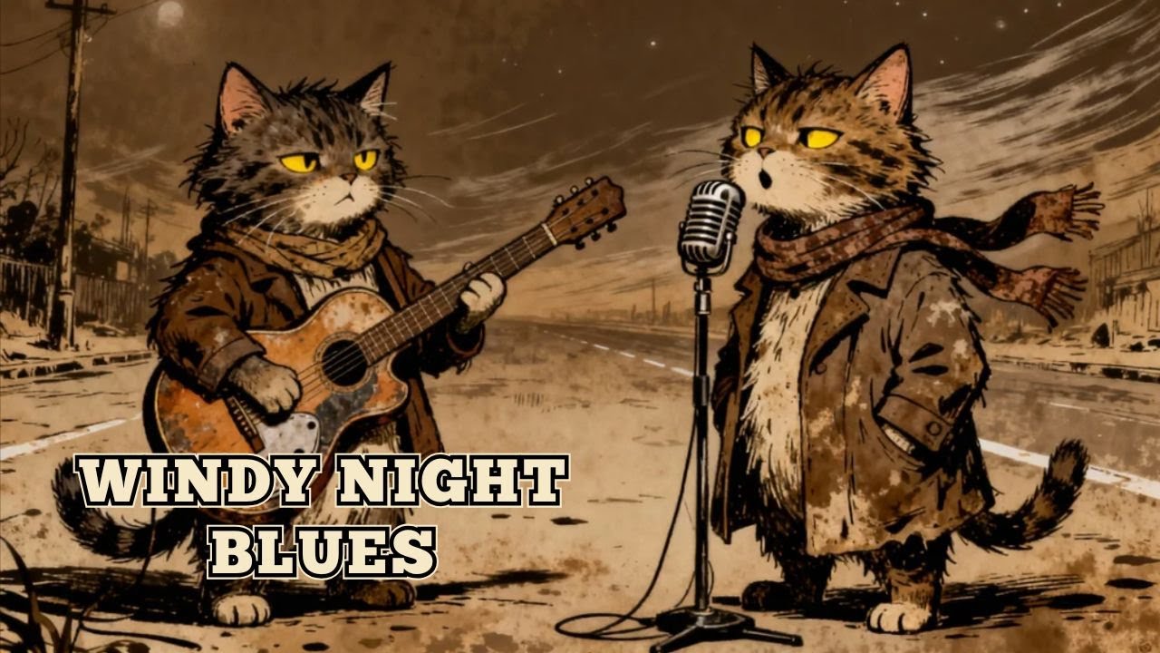 DEEP Mississippi Delta Blues – Windy Night Blues on an Empty Road