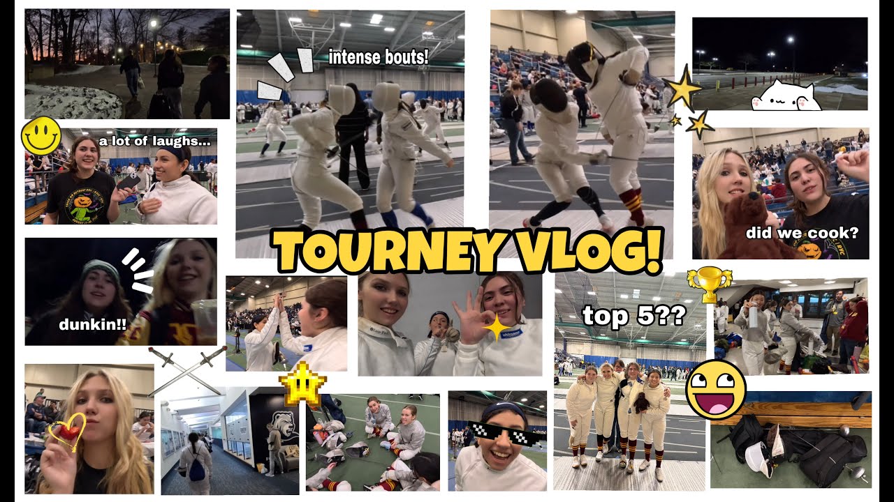 the BEST VLOG you’ll watch today | voorhees fencing @ santelli’s! ⚔️