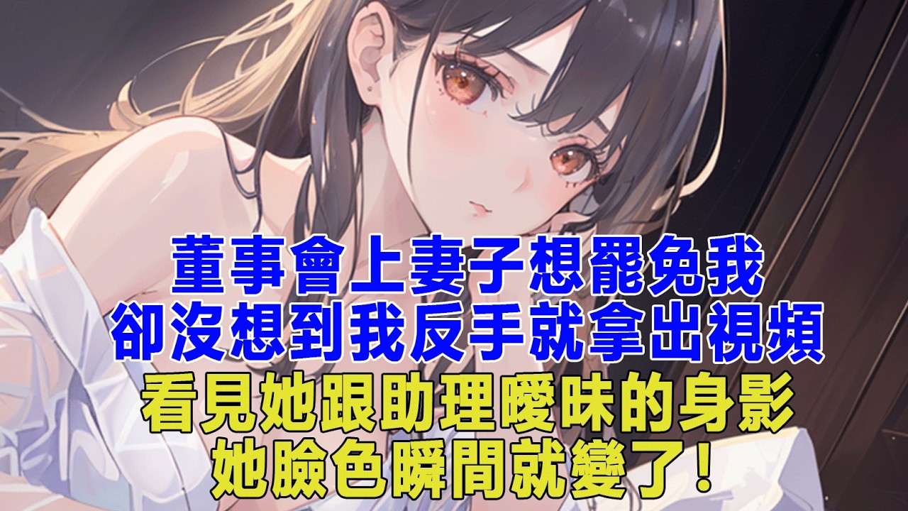 董事會上妻子想罷免我，卻沒想到我反手就拿出視頻，看見她跟助理曖昧的身影，她臉色瞬間就變了！#出軌小說 #愛情故事 #生活哲学 #人生哲理