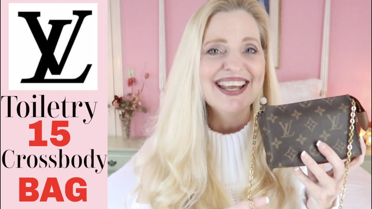 How to Louis Vuitton Toiletry 15 Crossbody Bag | LV toiletry 15 vs 19 | toiletry 15 review