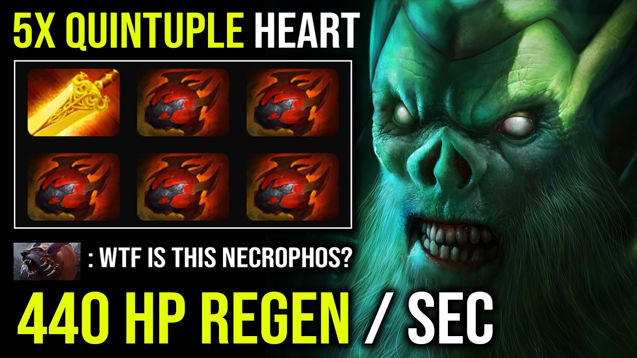 WTF 440 HP регенерация в секунду 5-кратное увеличение Heart of Tarrasque Raid Boss Necrophos Offl...